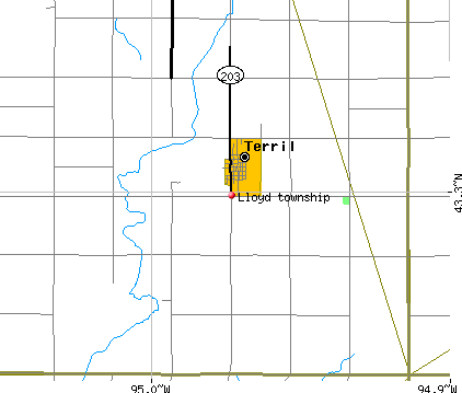Lloyd township, IA map