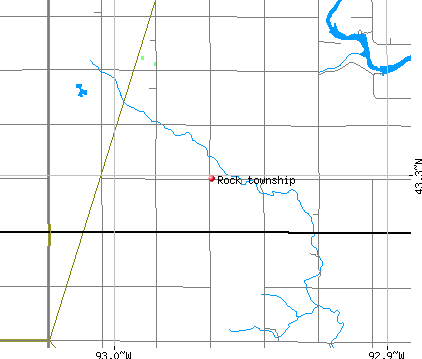 Rock township, IA map