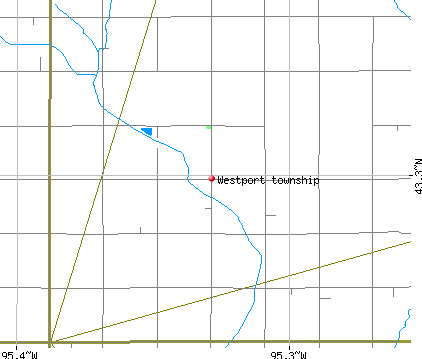 Westport township, IA map
