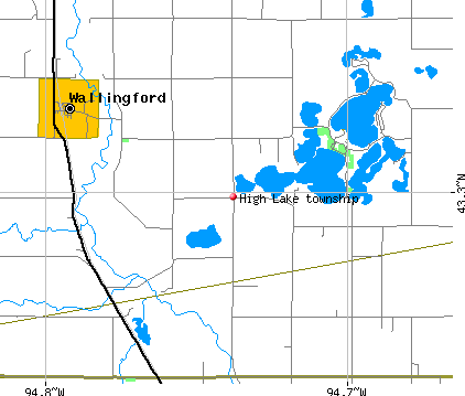 High Lake township, IA map