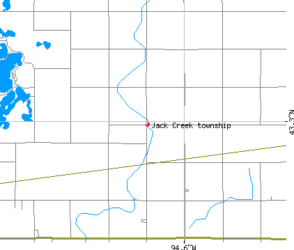 Jack Creek township, IA map