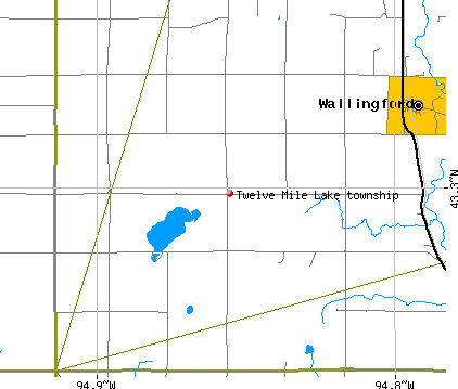 Twelve Mile Lake township, IA map