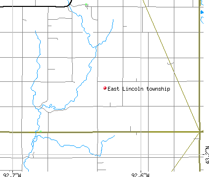 East Lincoln township, IA map
