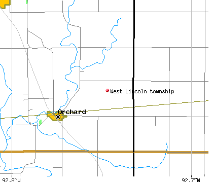 West Lincoln township, IA map