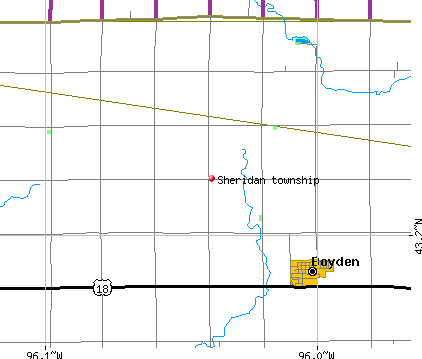 Sheridan township, IA map