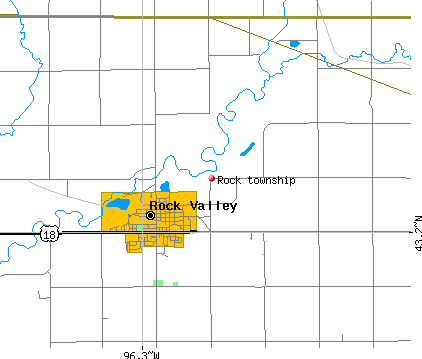 Rock township, IA map
