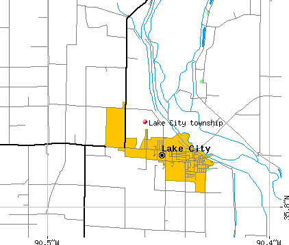 Lake City township, AR map
