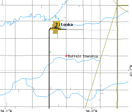 Buffalo township, IA map