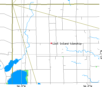 Lost Island township, IA map