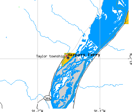 Taylor township, IA map