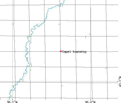 Capel township, IA map