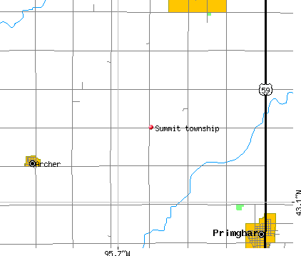 Summit township, IA map