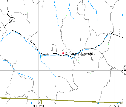 Kentucky township, AR map