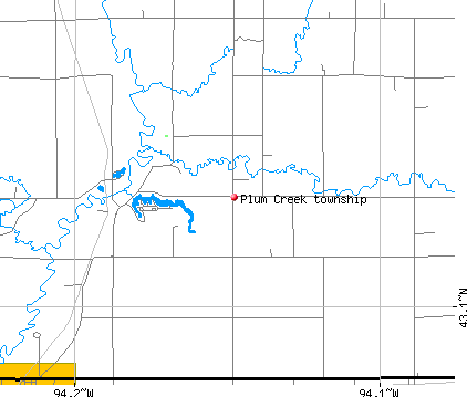 Plum Creek township, IA map