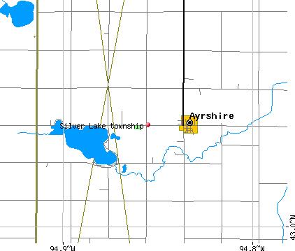 Silver Lake township, IA map