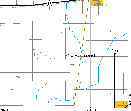 Prairie township, IA map