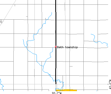 Bath township, IA map