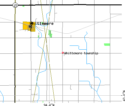 Whittemore township, IA map