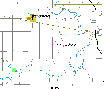 Auburn township, IA map