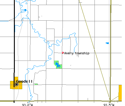 Avery township, IA map
