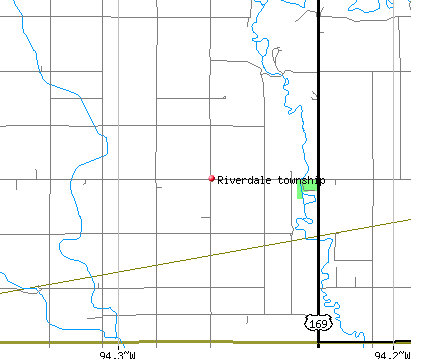 Riverdale township, IA map