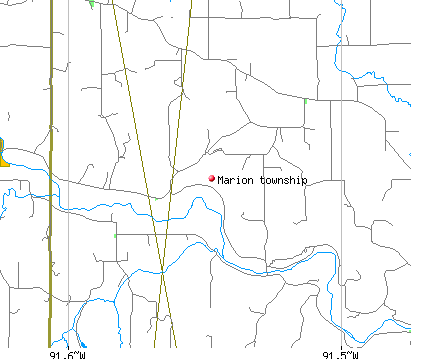 Marion township, IA map