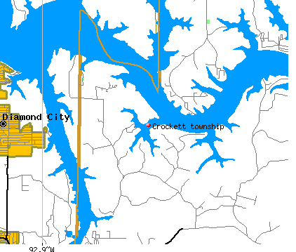 Crockett township, AR map