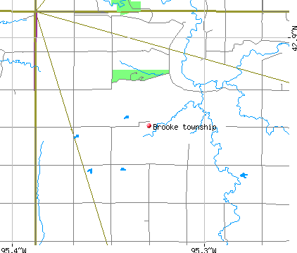 Brooke township, IA map