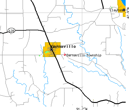 Garnavillo township, IA map