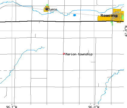 Marion township, IA map