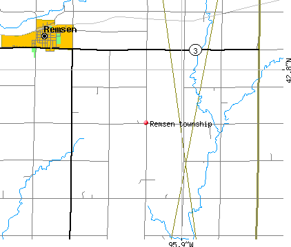 Remsen township, IA map