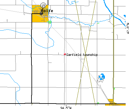 Garfield township, IA map
