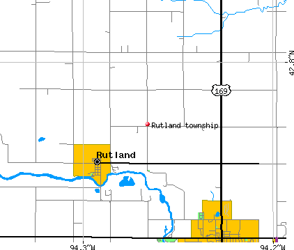 Rutland township, IA map