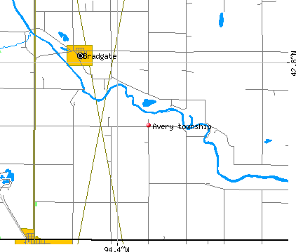 Avery township, IA map