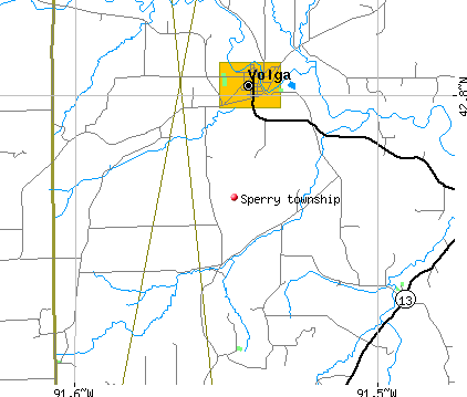 Sperry township, IA map