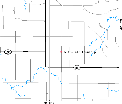 Smithfield township, IA map