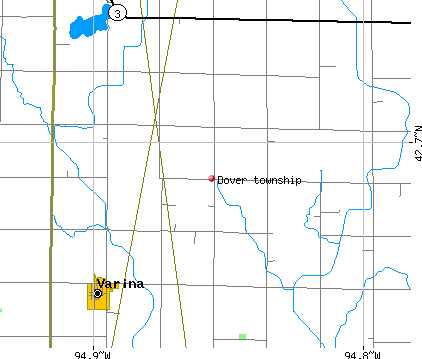 Dover township, IA map
