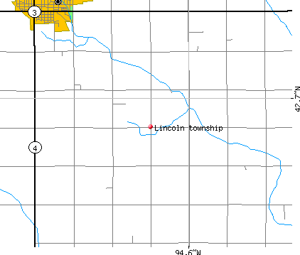 Lincoln township, IA map