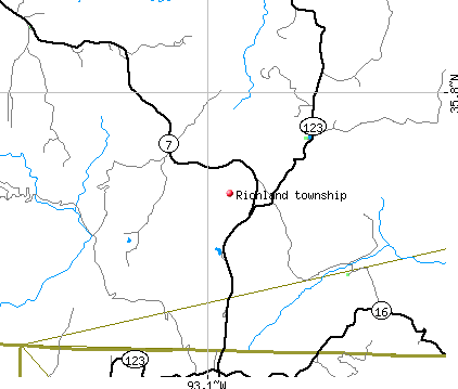 Richland township, AR map