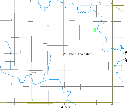 Lizard township, IA map