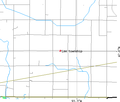 Lee township, IA map