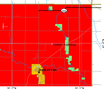 Lester township, IA map