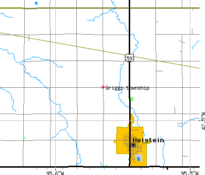 Griggs township, IA map