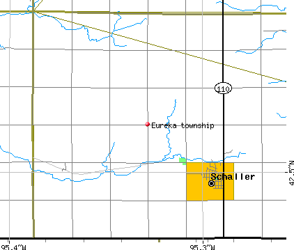 Eureka township, IA map