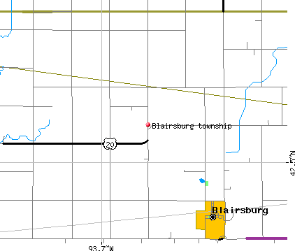 Blairsburg township, IA map