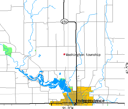 Washington township, IA map