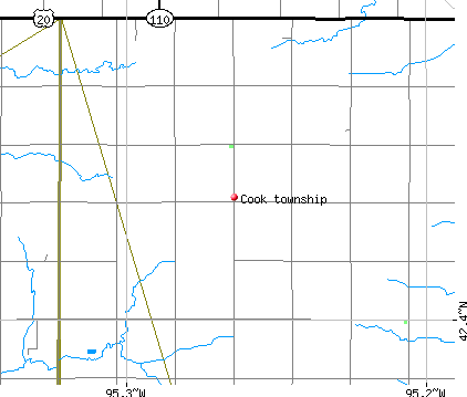 Cook township, IA map