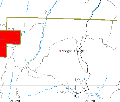 Morgan township, AR map