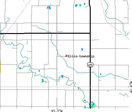 Ellis township, IA map