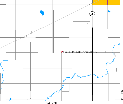 Lake Creek township, IA map